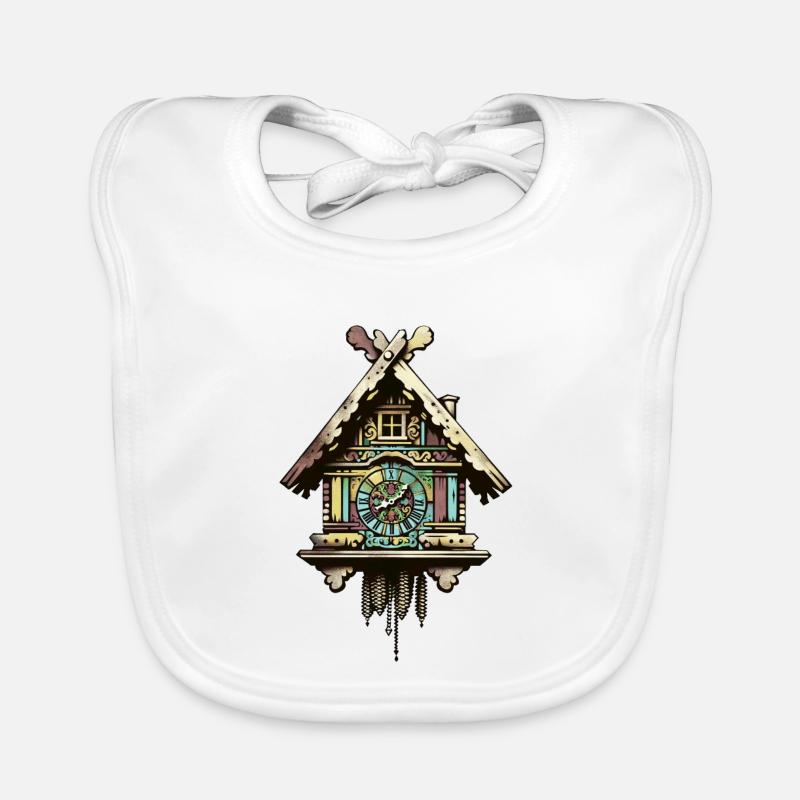 Cuckoo Clock |Typical German Traditional German Organic Baby Bibs