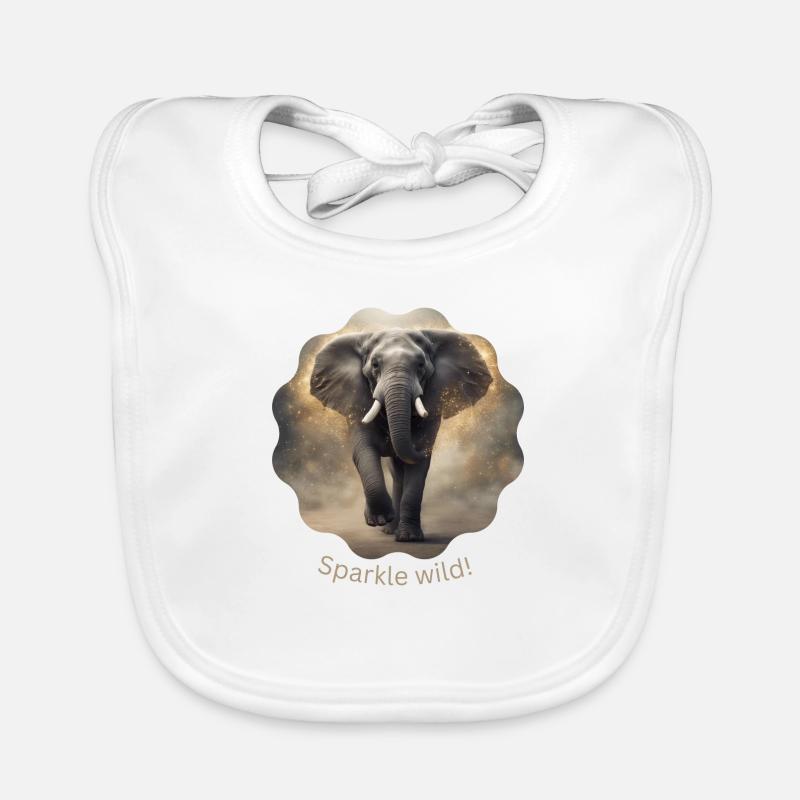 Sparkle wild 2 Organic Baby Bibs