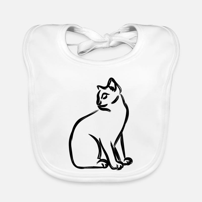 Cat Organic Baby Bibs