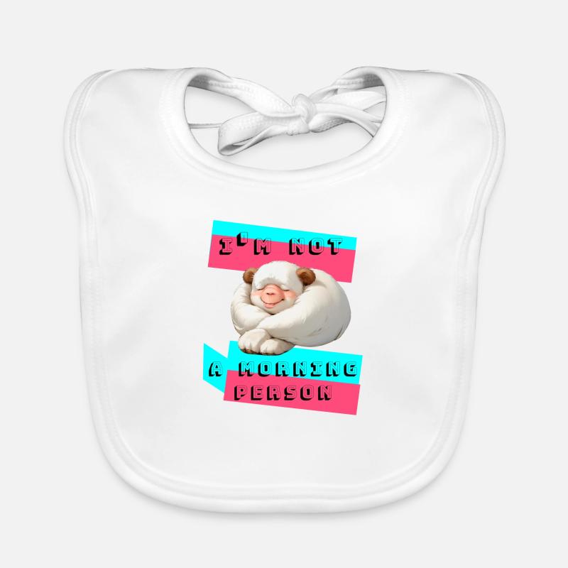 Ich bin nicht Morgen Baby Bio-Lätzchen