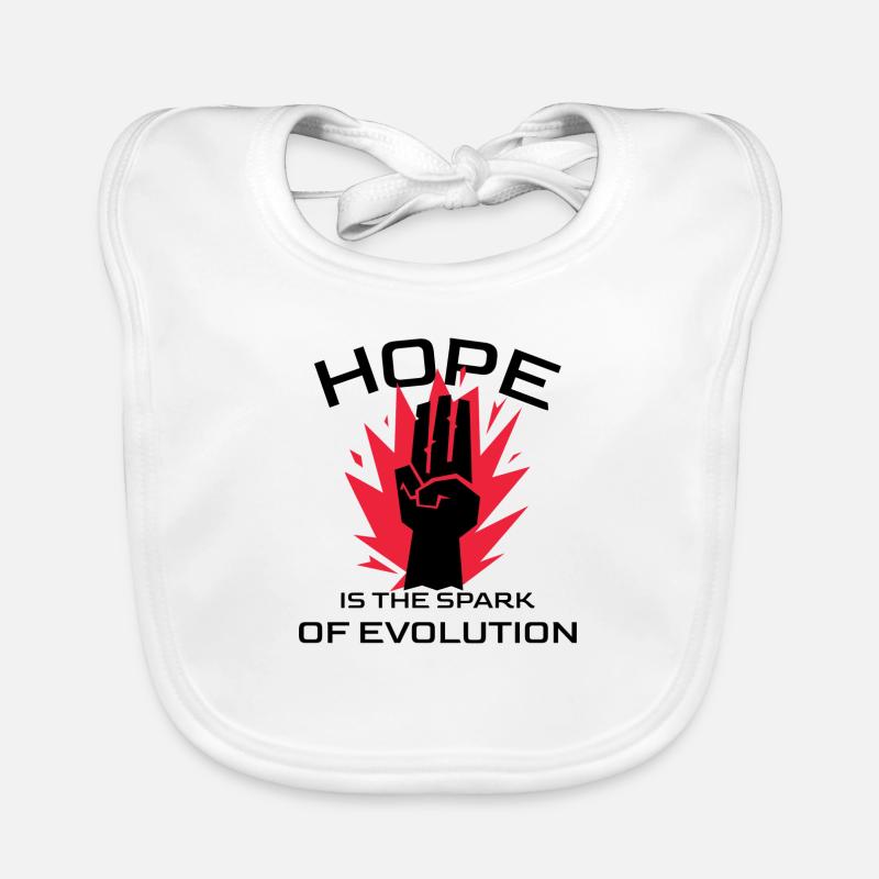 Hope ist the Spark of Evolution Baby Bio-Lätzchen