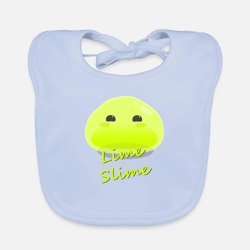 Lime Slime Organic Baby Bibs