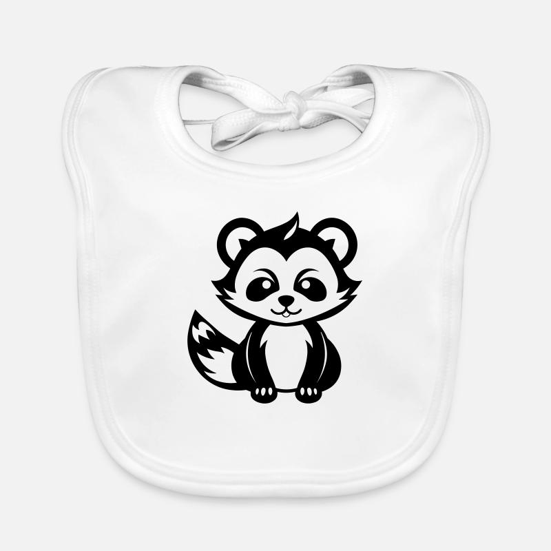 panda roux Bavoir bio Bébé