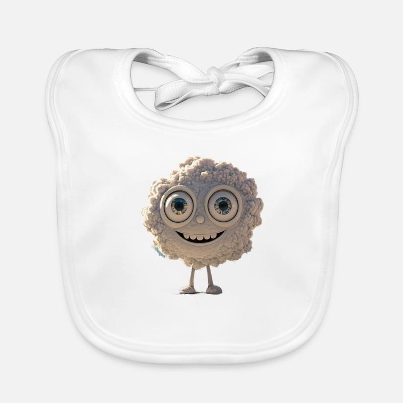 Fluffly Happy Cloud Avatar Organic Baby Bibs