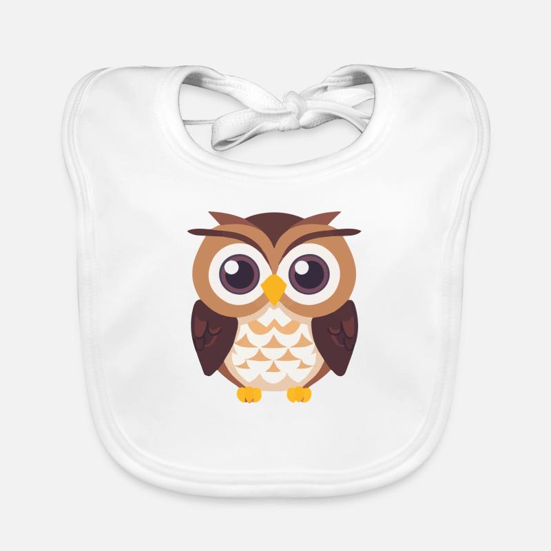 Uhu Eule Vogel baby Baby Bio-Lätzchen