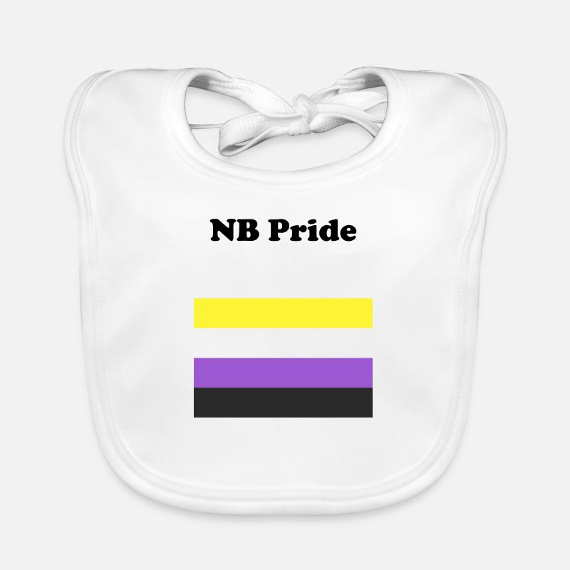 Nicht-binärer NB-Stolz Baby Bio-Lätzchen