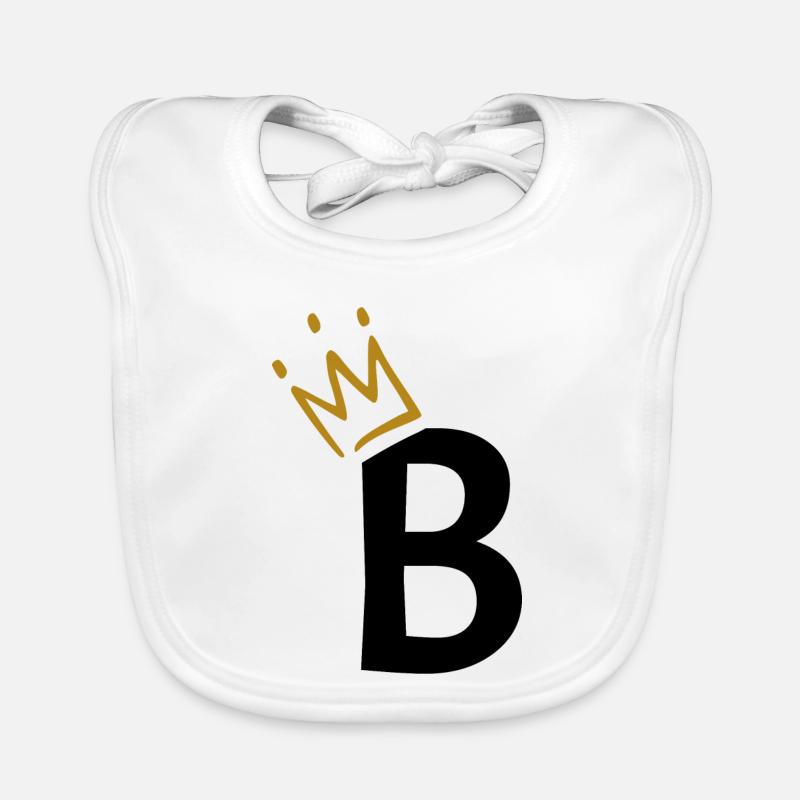 Buchstabe B - Anfangsbuchstabe B Baby Bio-Lätzchen