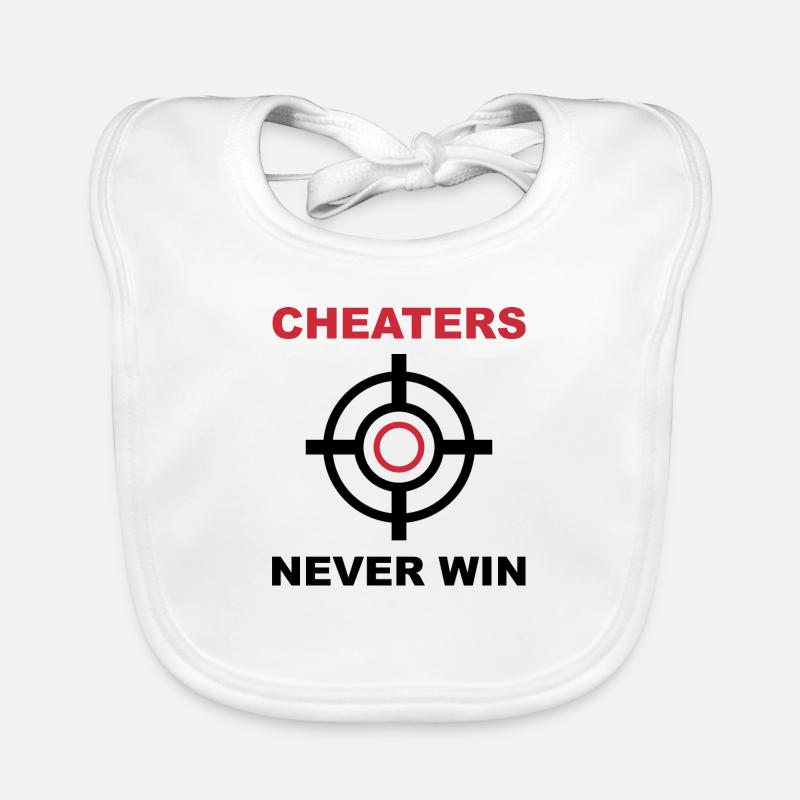 Cheaters Never Win Organic Baby Bibs