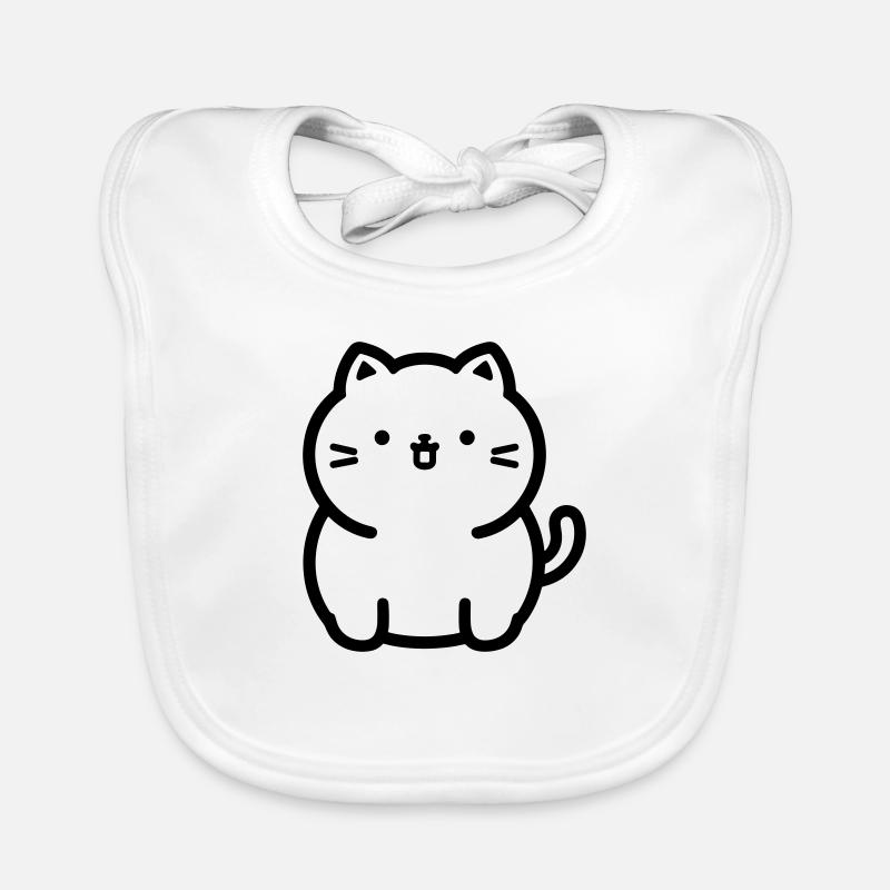 chat Bavoir bio Bébé