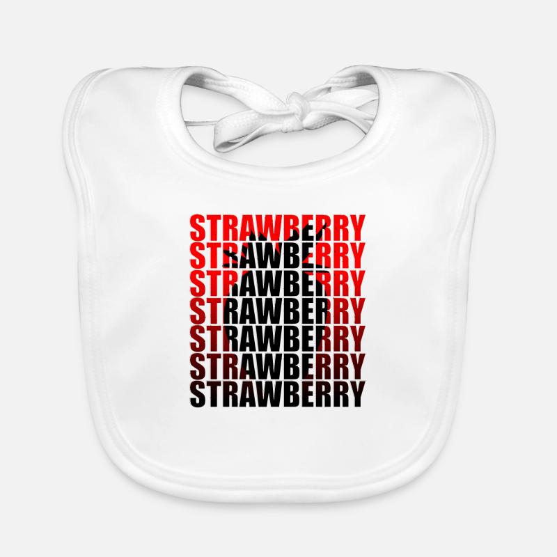 Fraise Bavoir bio Bébé