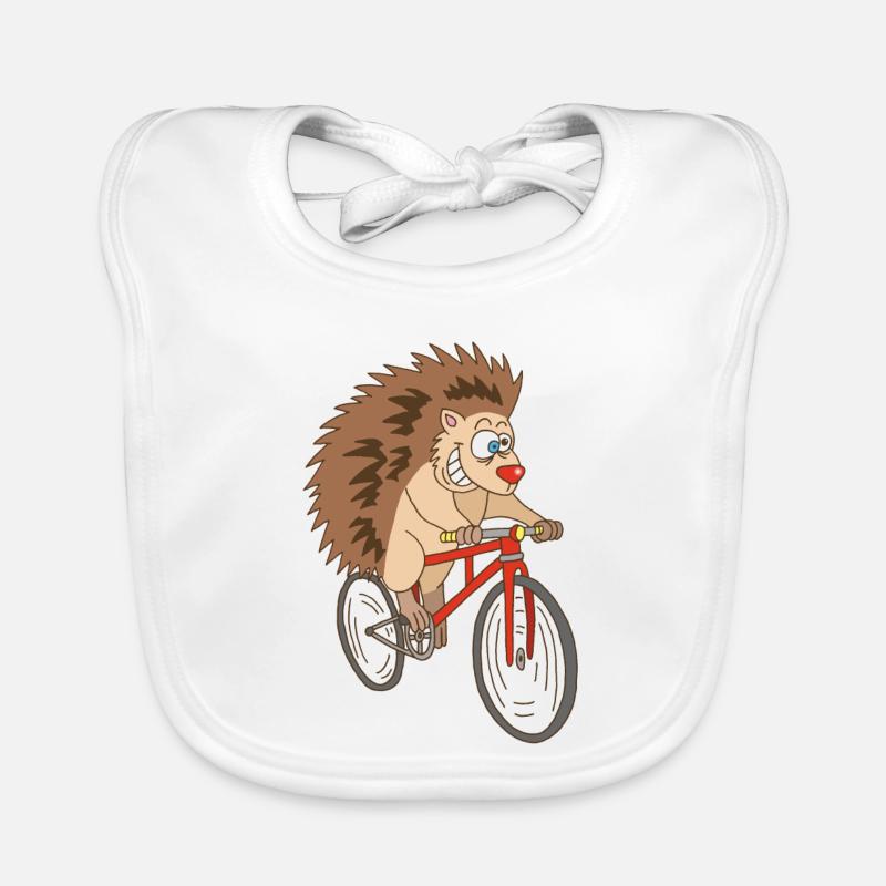 hérisson à vélo Bavoir bio Bébé