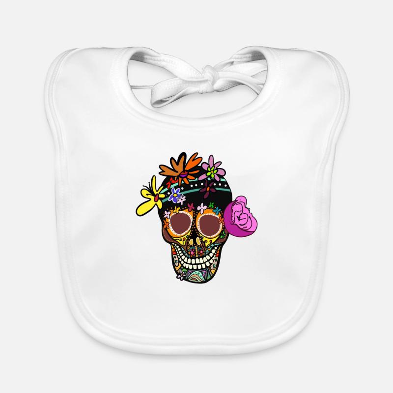 Dia de los muertos - Tag derToten Baby Bio-Lätzchen