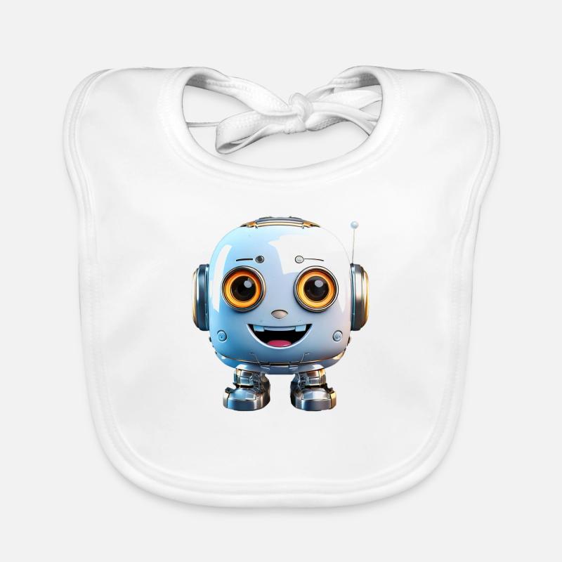 Robots for nerds and all those who like technology Organic Baby Bibs