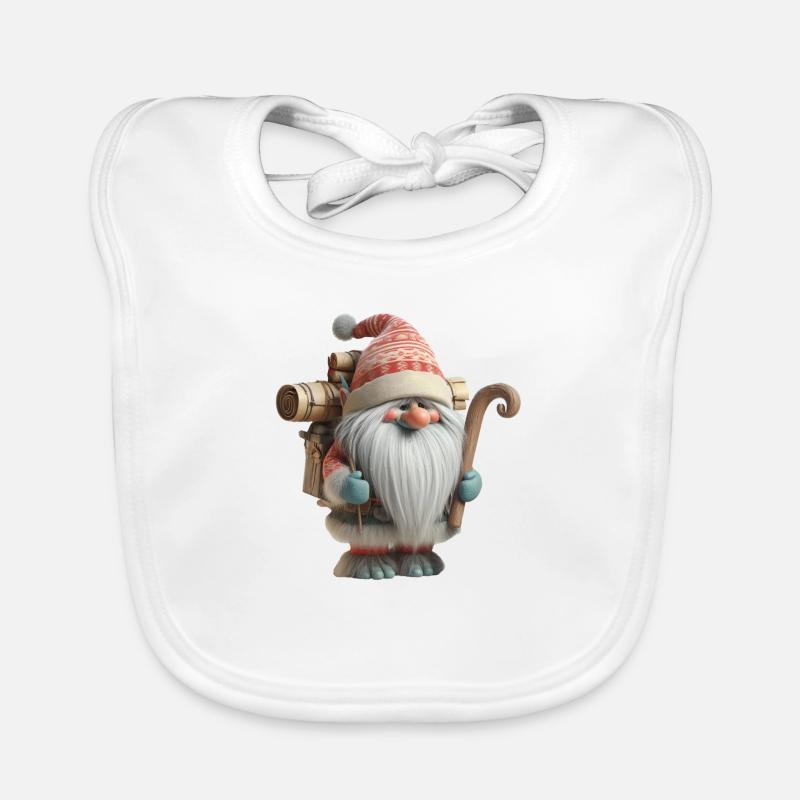 Troll de Noël 3 Bavoir bio Bébé