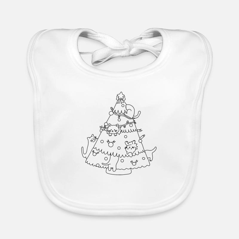 Weihnachtsbaum Baby Bio-Lätzchen