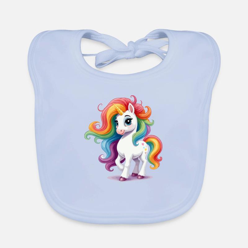 Licorne gracieuse Bavoir bio Bébé