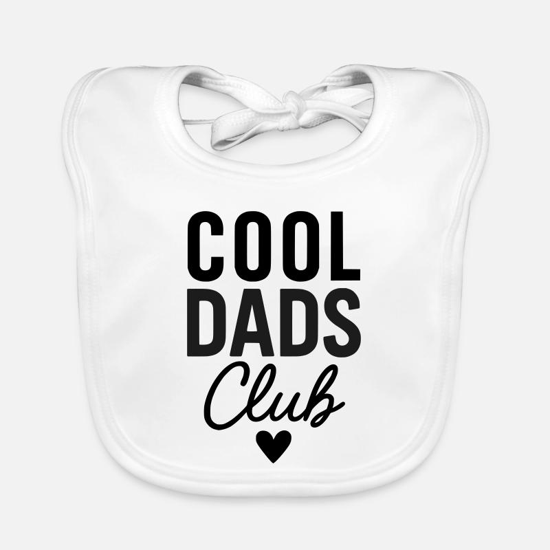 Cool Dads Club - Baby Bio-Lätzchen - Weiß