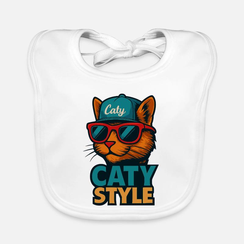 Caty Style Cat Cool Organic Baby Bibs
