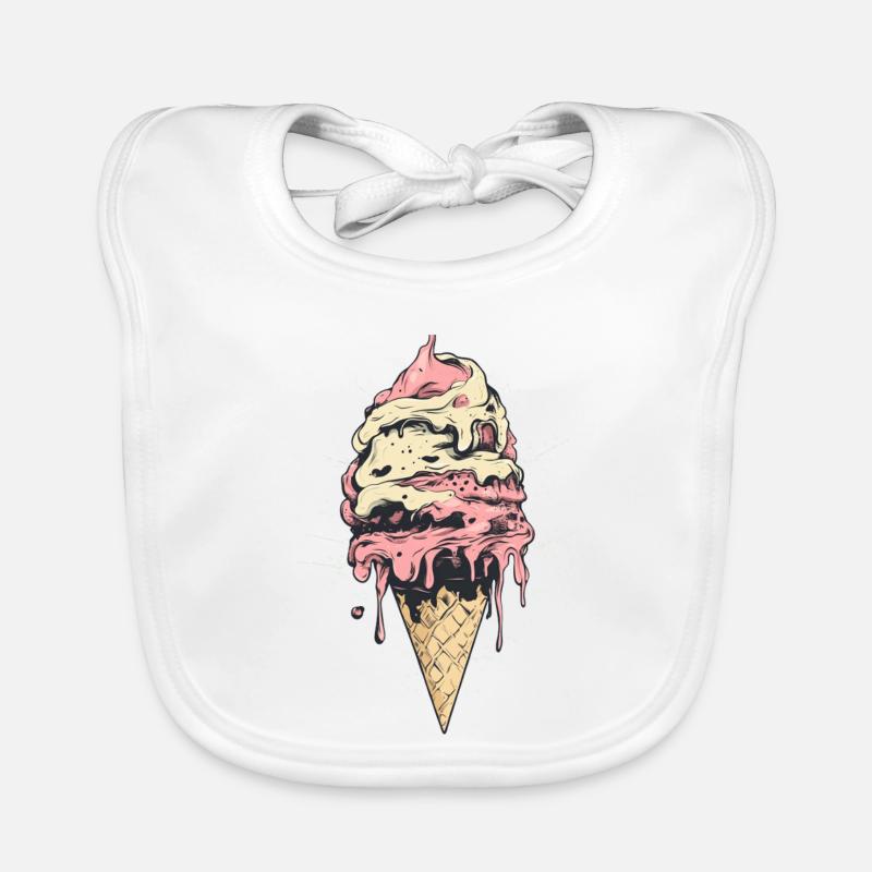 Eiscreme Eis Organic Baby Bibs
