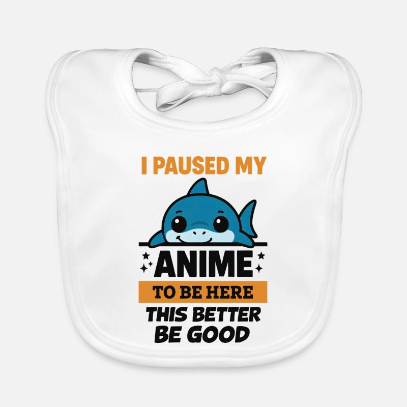 Ich pausierte Anime – Blahaj Baby Bio-Lätzchen