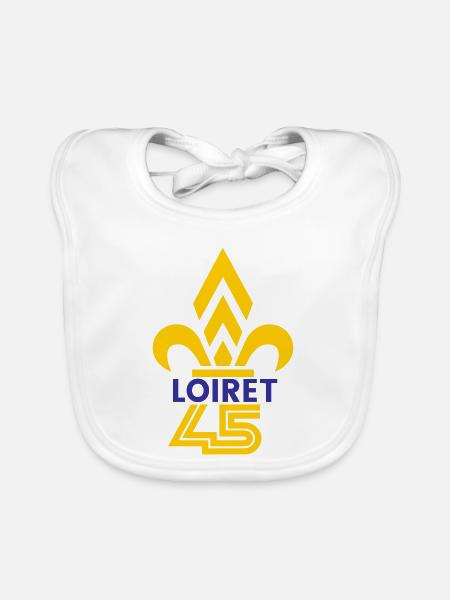 Fleur de Lys Loiret 45 - Baby Bio-Lätzchen - Weiß - Vorne