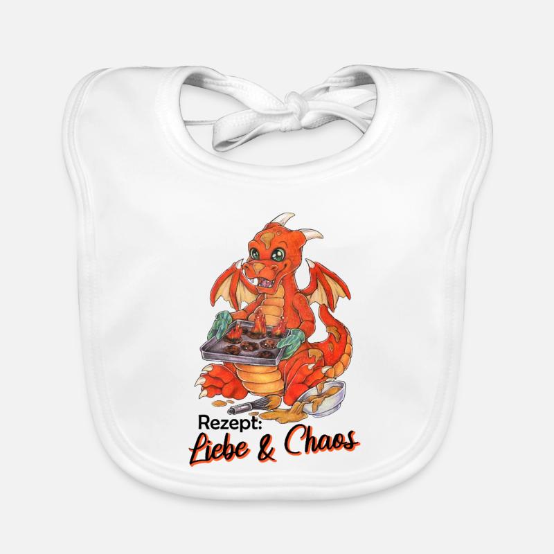 Funny Dragon Cookies Baking Christmas Organic Baby Bibs