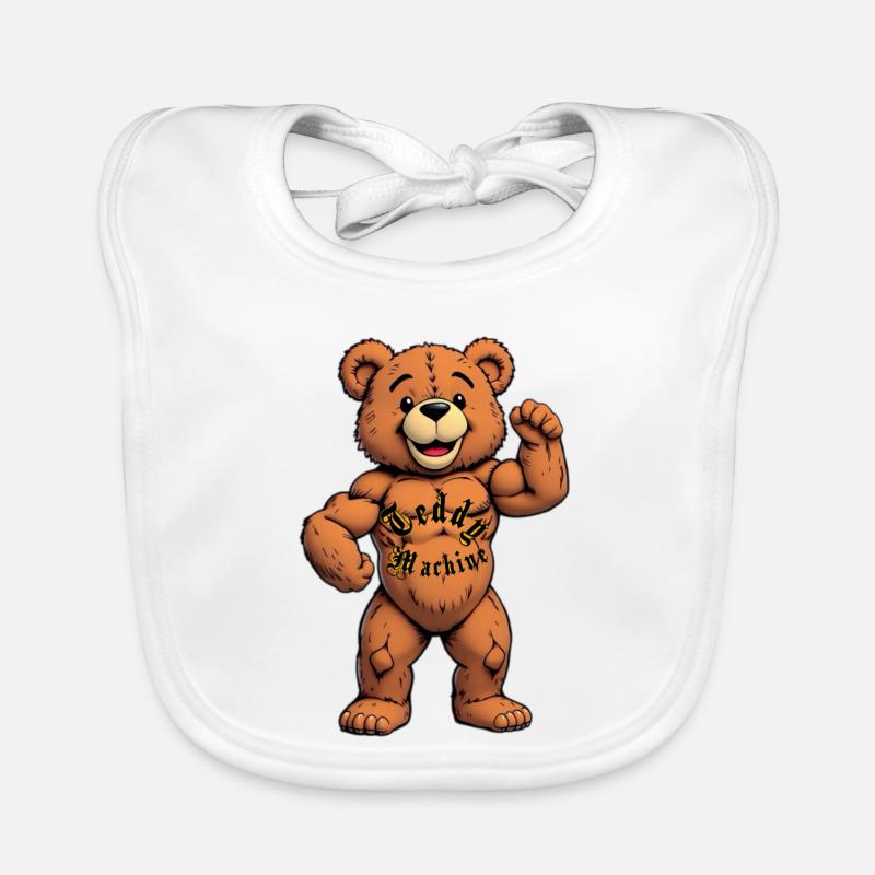 Ours tatoueur Teddy Machine Bavoir bio Bébé
