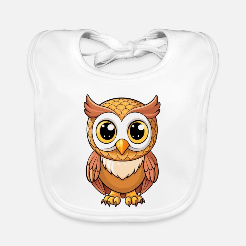 Baby owl Organic Baby Bibs