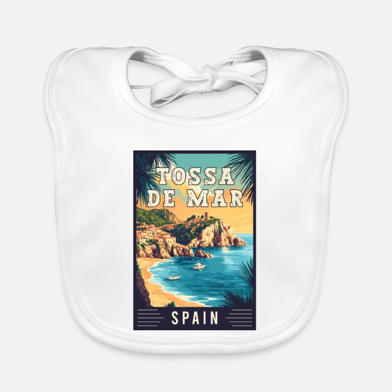 Explore Captivating Tossa de Mar in Spain Organic Baby Bibs