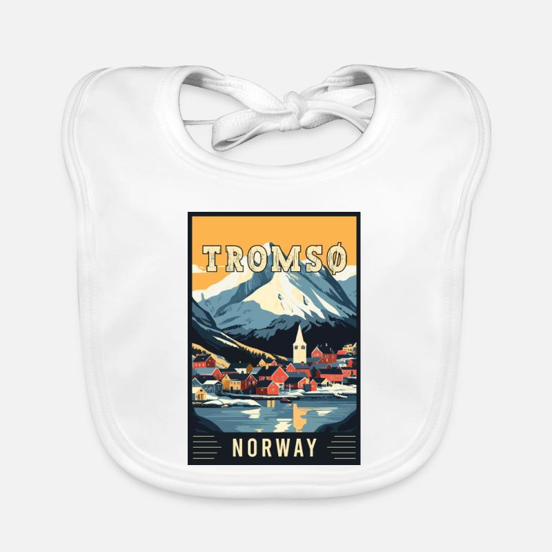 Entdecken Sie das arktische Abenteuer von Tromsø in Norwegen Baby Bio-Lätzchen