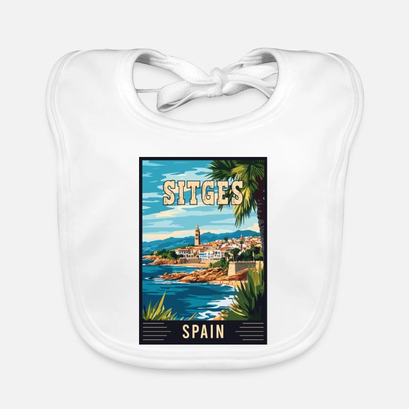 Entdecken Sie den lebendigen Charme von Sitges in Spanien Baby Bio-Lätzchen