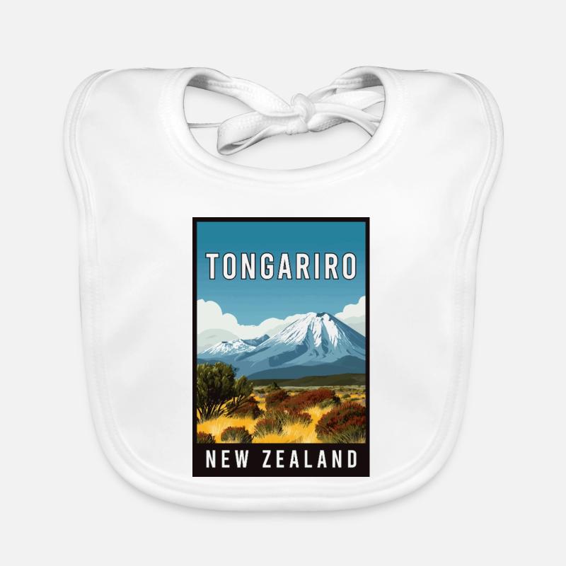Entdecken Sie Tongariro in Neuseeland Baby Bio-Lätzchen
