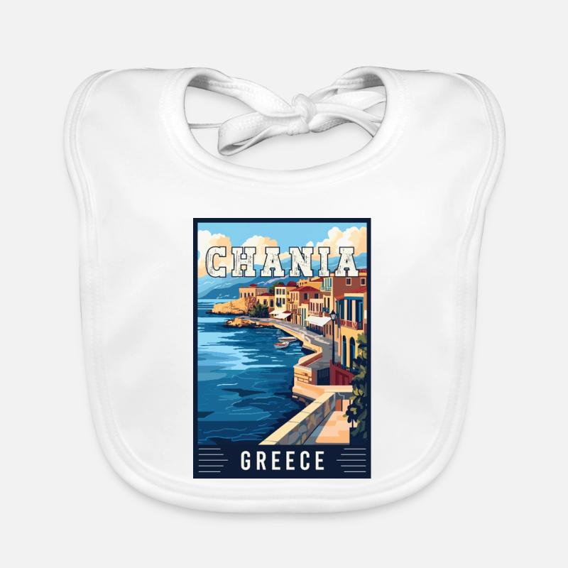 Découvrez la magnifique Chanée en Grèce Bavoir bio Bébé