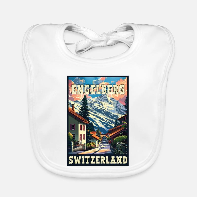 Entdecken Sie Alpine Engelberg in der Schweiz Baby Bio-Lätzchen