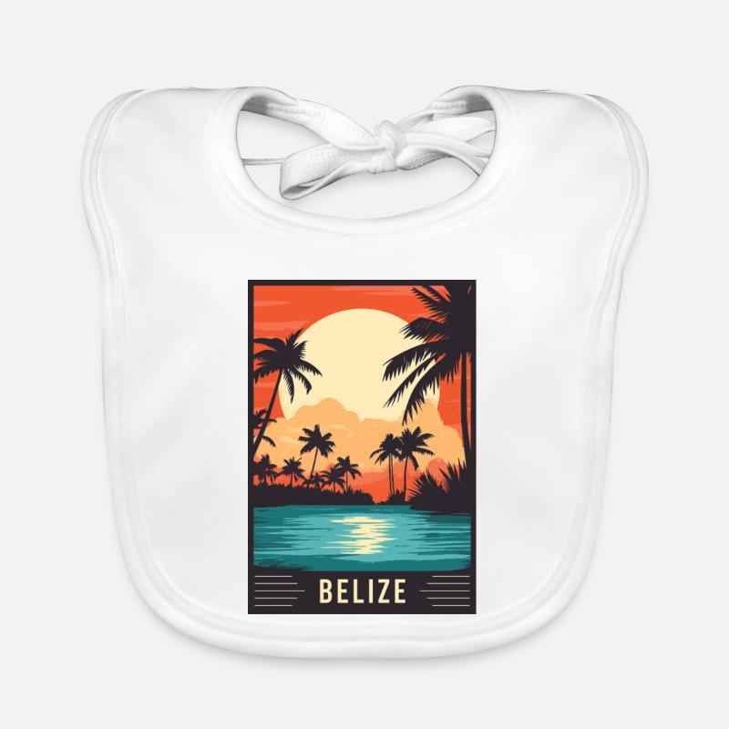 Découvrez le paradis tropical du Belize Bavoir bio Bébé