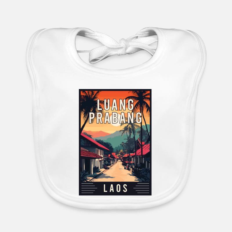 Explore Tropical Gem Luang Prabang in Laos Organic Baby Bibs