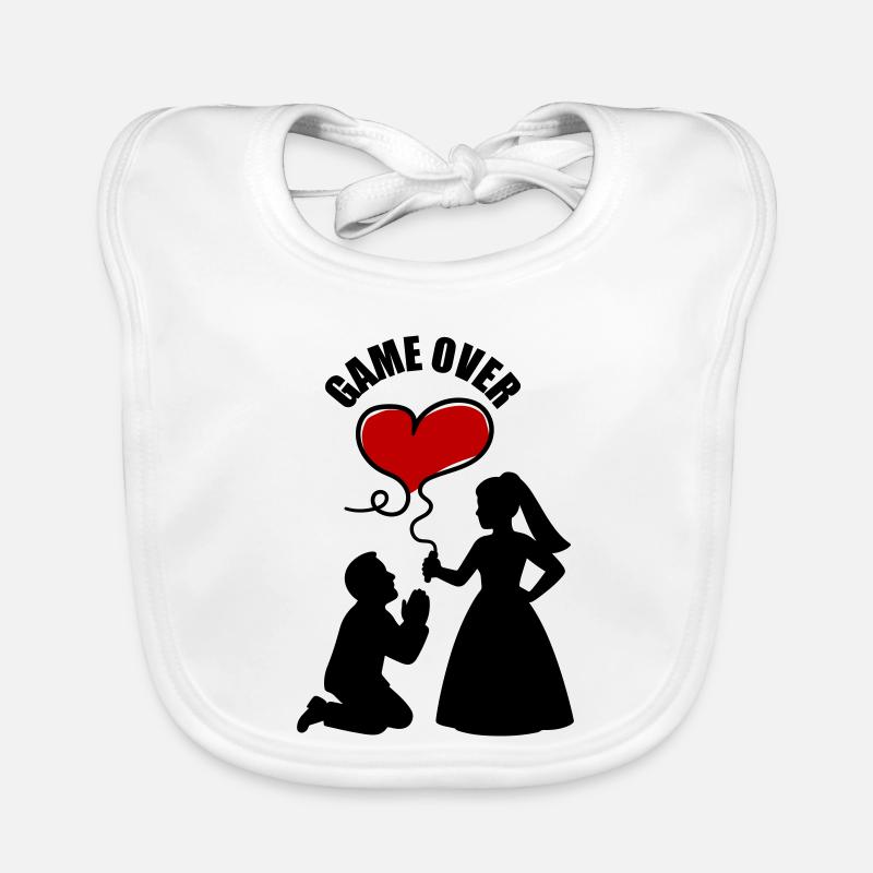 Brautpaar Ehepaar Hochzeit Baby Bio-Lätzchen