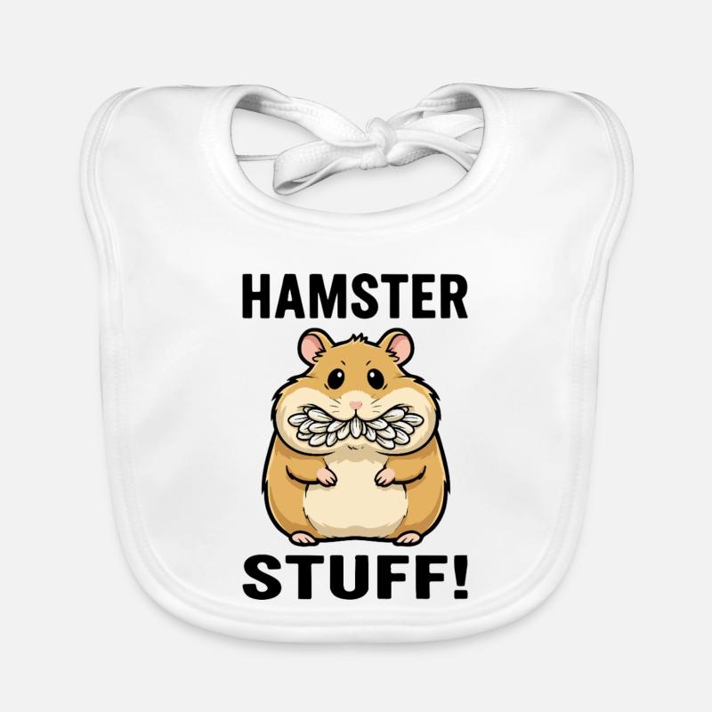 Hamster Stuff Seed Cheeks Rodent Organic Baby Bibs