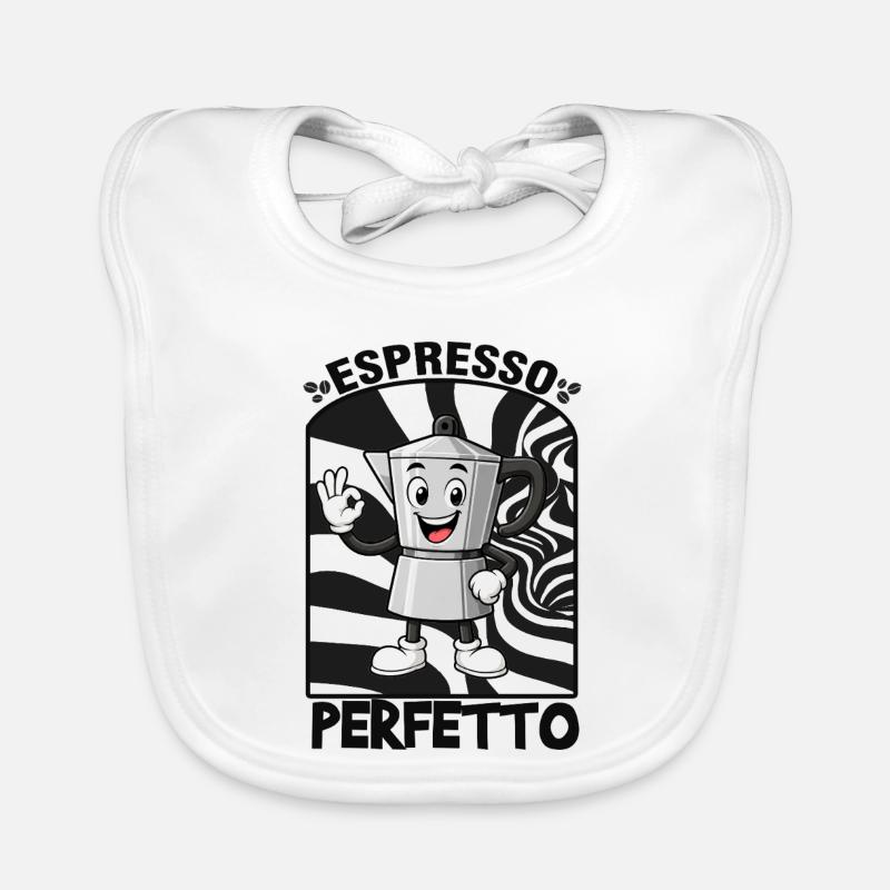 Espresso, Kaffee  Baby Bio-Lätzchen