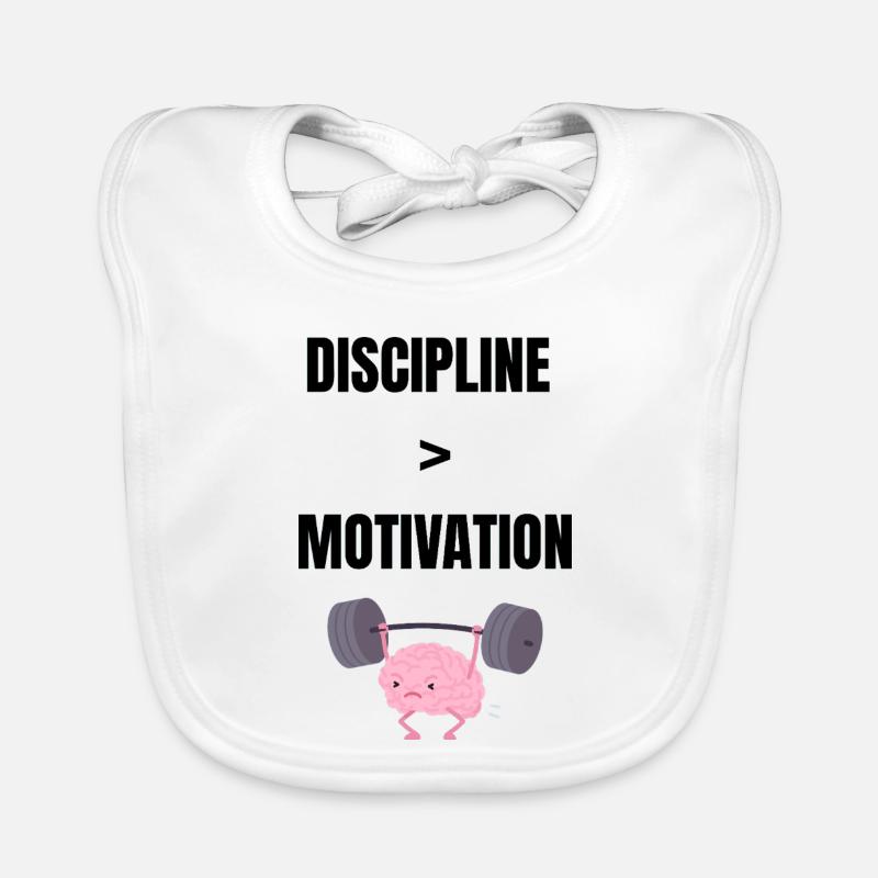 Discipline over motivation Organic Baby Bibs