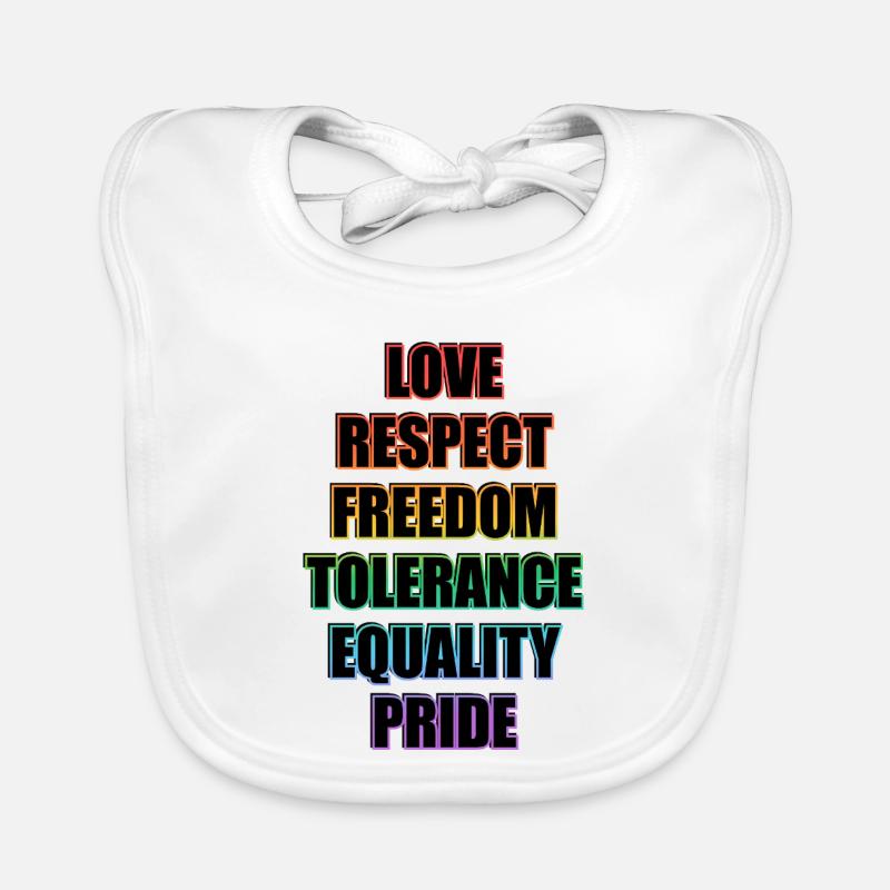 LGBTQ-Pride-Werte Baby Bio-Lätzchen