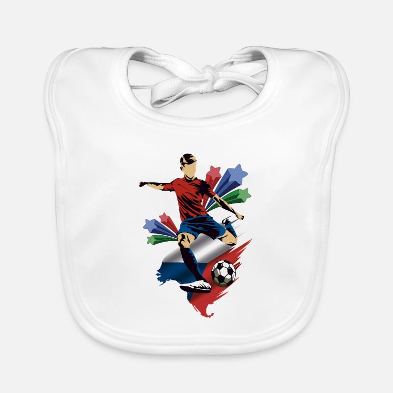 Republica Checa - République tchèque - Drapeaux Bavoir bio Bébé