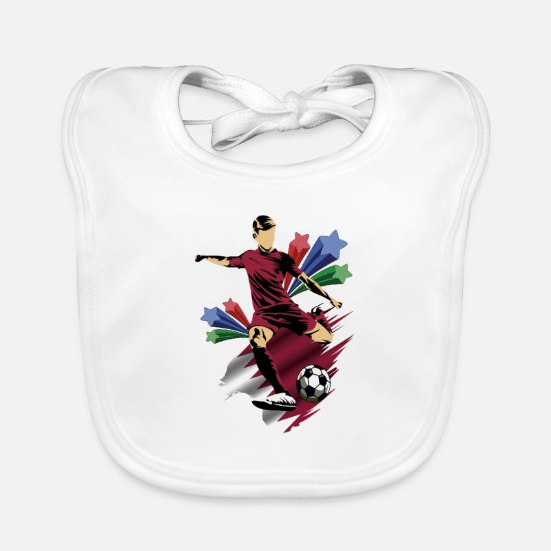 Qatar - Qatar - Drapeaux Bavoir bio Bébé