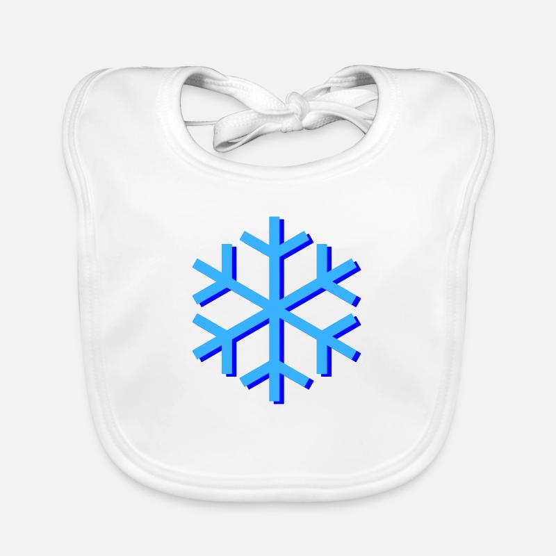 Snowflake Organic Baby Bibs