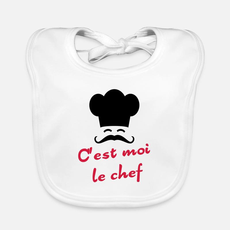 C'est moi le chef Bavoir bio Bébé