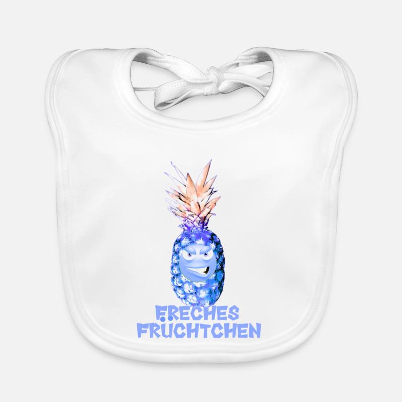 Freches Früchtchen, Ananas,Obst Baby Bio-Lätzchen