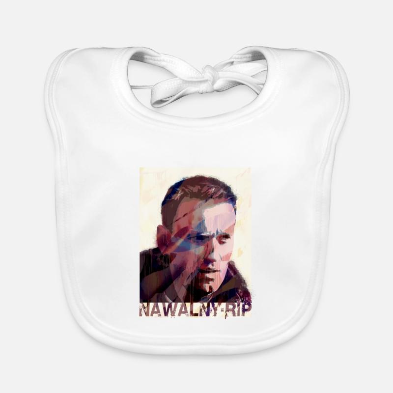 Navalny,RIP,Graffiti,Peinture Bavoir bio Bébé