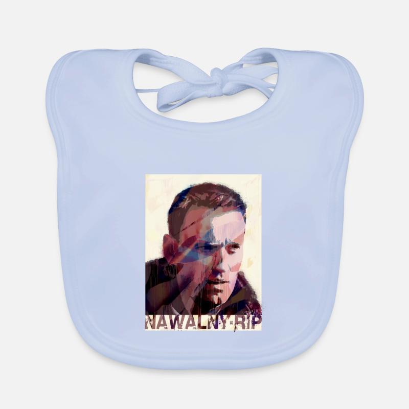 Navalny,RIP,Graffiti,Painting Organic Baby Bibs