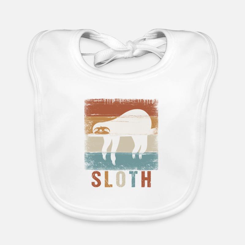 sloth Organic Baby Bibs