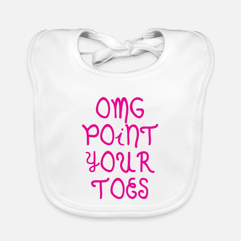 Omg Pointez vos orteils 4 Bavoir bio Bébé